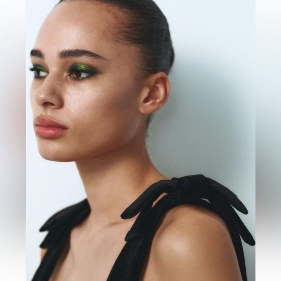 Zara velvet bows top - Picture 4 of 8